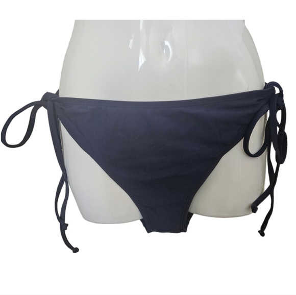 COLLOYES Two Piece Sexy Navy Blue Bikini Set Halter String Triangle Swimwear - Picture 3 of 11